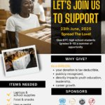 Let's join us to support — annual fundraiser flyer